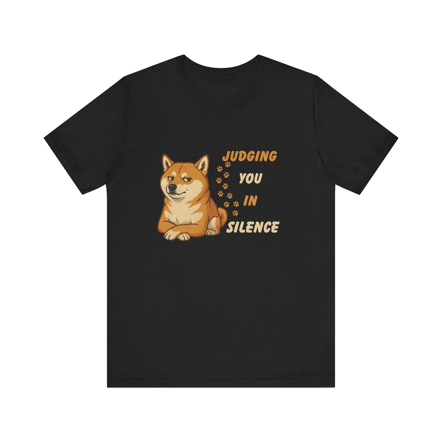 Funny Shiba Inu Judgment T-Shirt - Unisex Jersey Tee for Pet Lovers