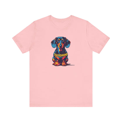Colorful Dachshund T-Shirt | Cute Wiener Dog Tee, Dog Lover Gift, Unisex Pet Owner Shirt