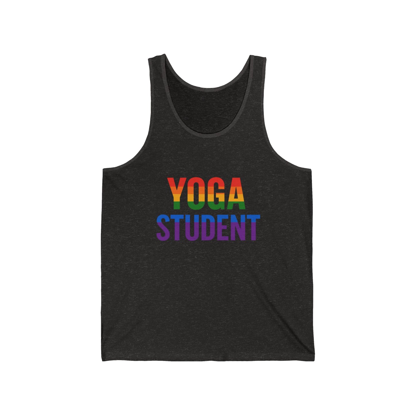 Rainbow Yoga Tank Top | Unisex Pride Fitness Tee, LGBTQ+ Apparel