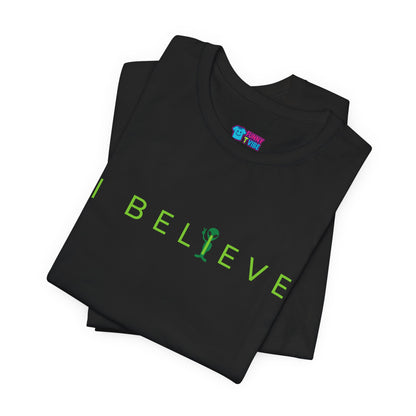 I Believe Minimalist Alien T-Shirt