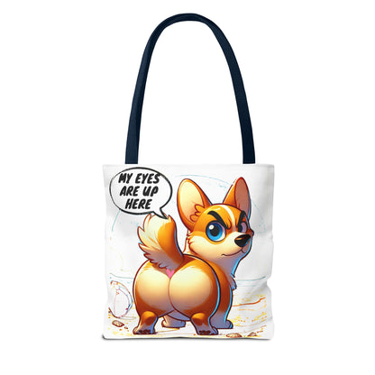 Cute Corgi Tote Bag | Dog Lover Gift, Fun Reusable Shopping Bag, Pet Owner Beach Tote
