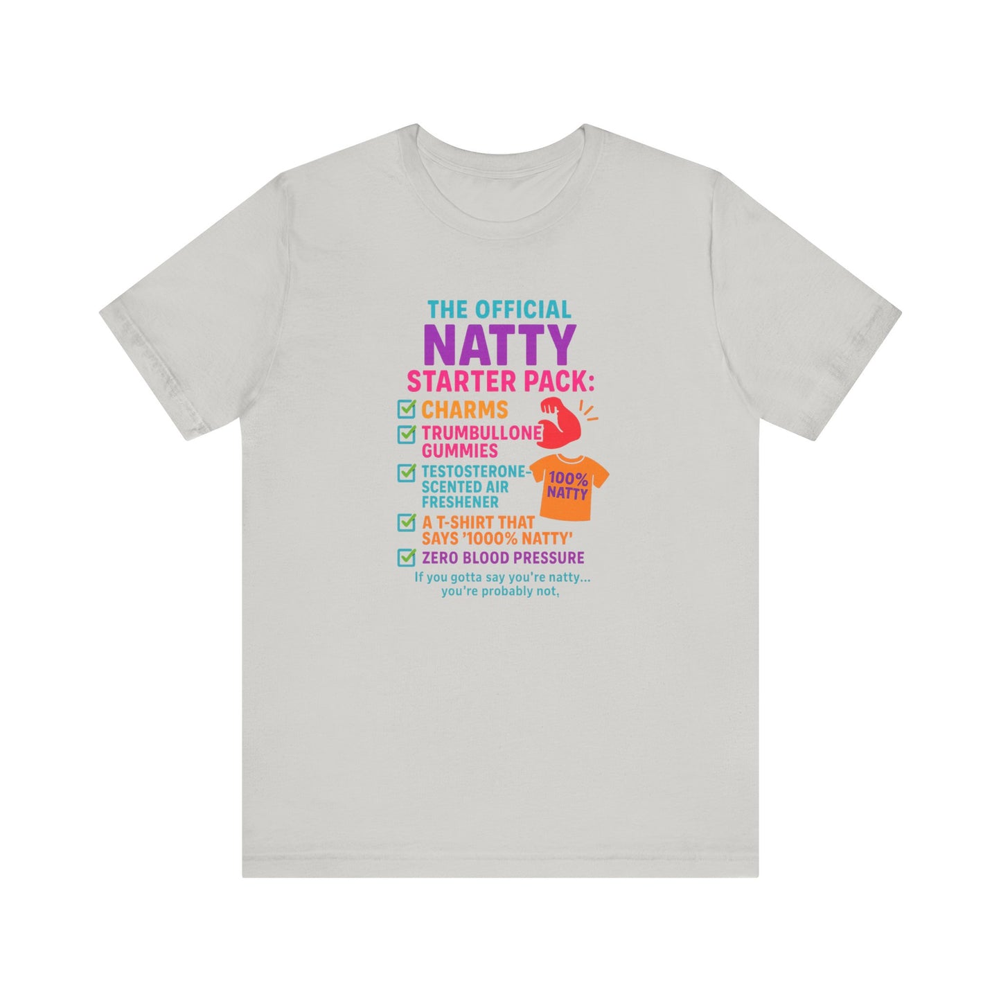 Official Natty Starter Pack Unisex Tee - 100% Natty Design for Fitness Enthusiasts
