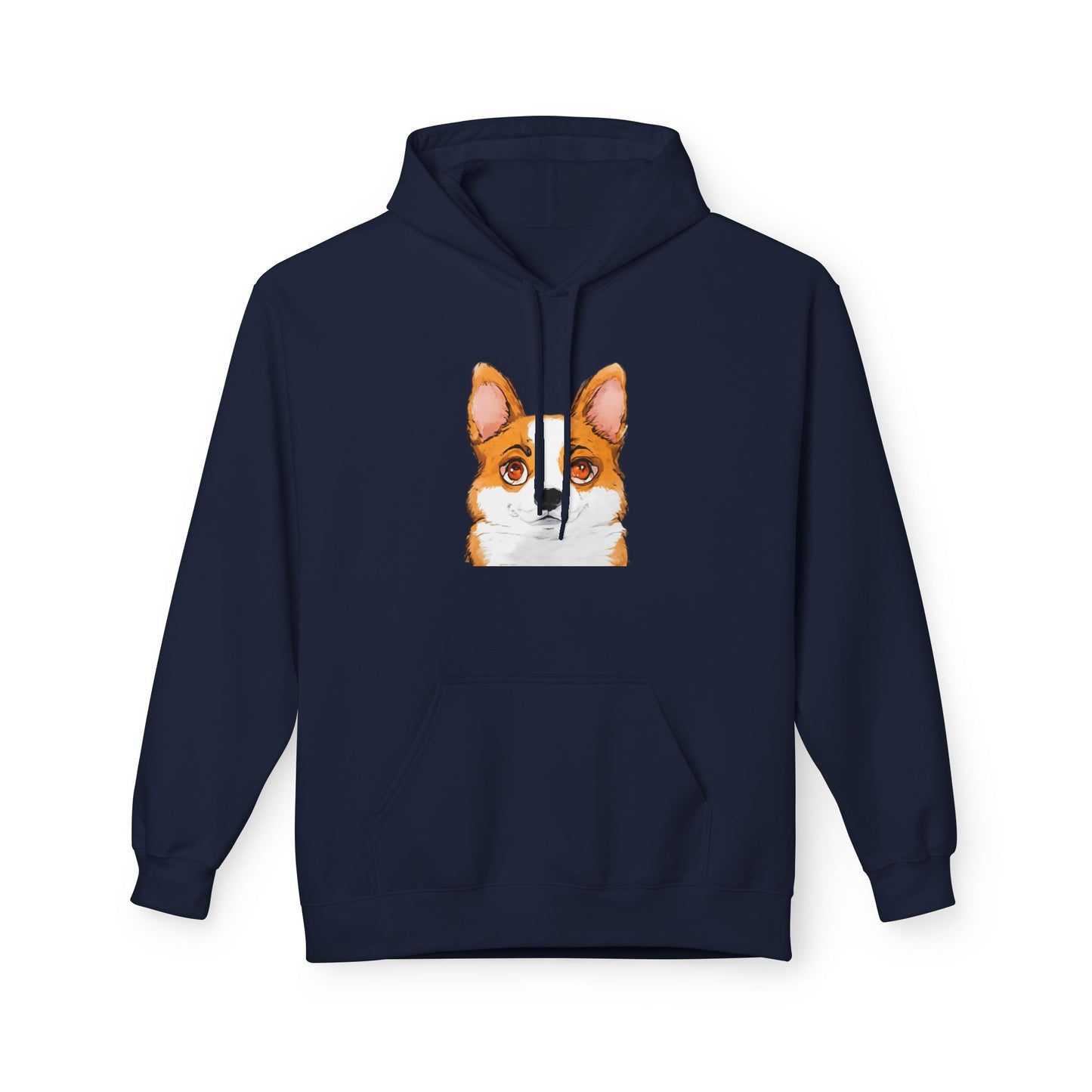 Corgi Hoodie, Corgi Face Pullover Cute Pembroke Welsh Corgi Hoodie for Dog Lovers