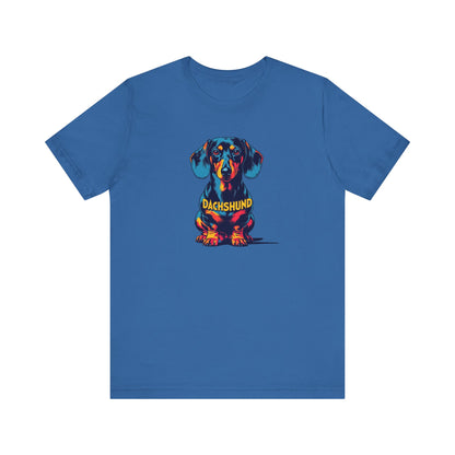 Colorful Dachshund T-Shirt | Cute Wiener Dog Tee, Dog Lover Gift, Unisex Pet Owner Shirt
