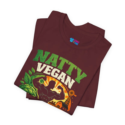 Natty Vegan T-Shirt | Plants & Gains Gym Tee