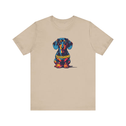 Colorful Dachshund T-Shirt | Cute Wiener Dog Tee, Dog Lover Gift, Unisex Pet Owner Shirt