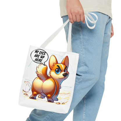 Cute Corgi Tote Bag | Dog Lover Gift, Fun Reusable Shopping Bag, Pet Owner Beach Tote