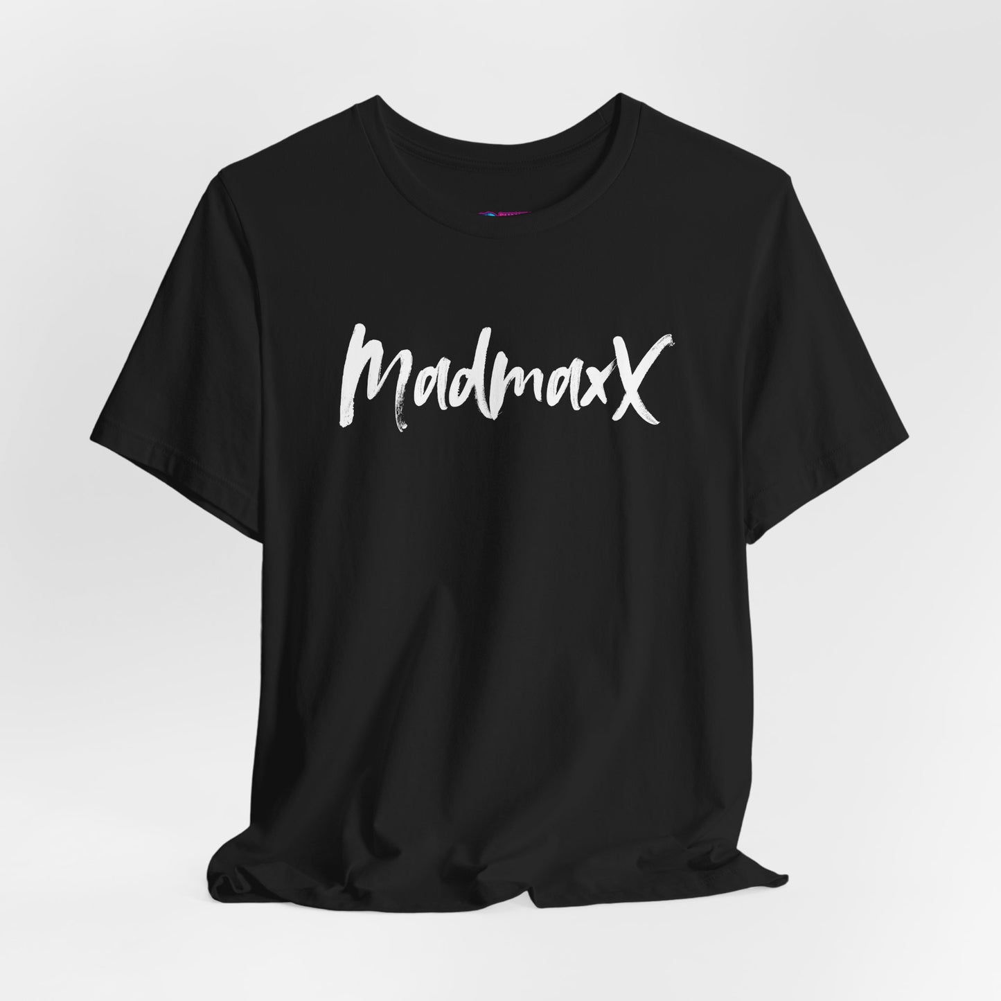 Back-Print Tee — Bold Brush Script "MONNG YKTU!" Casual Graphic T-Shirt