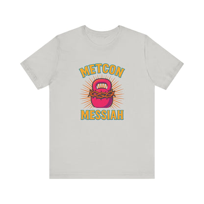 CrossFit Metcon Messiah T-Shirt | Funny Workout Tee, Unisex Fitness Gift for Lifters
