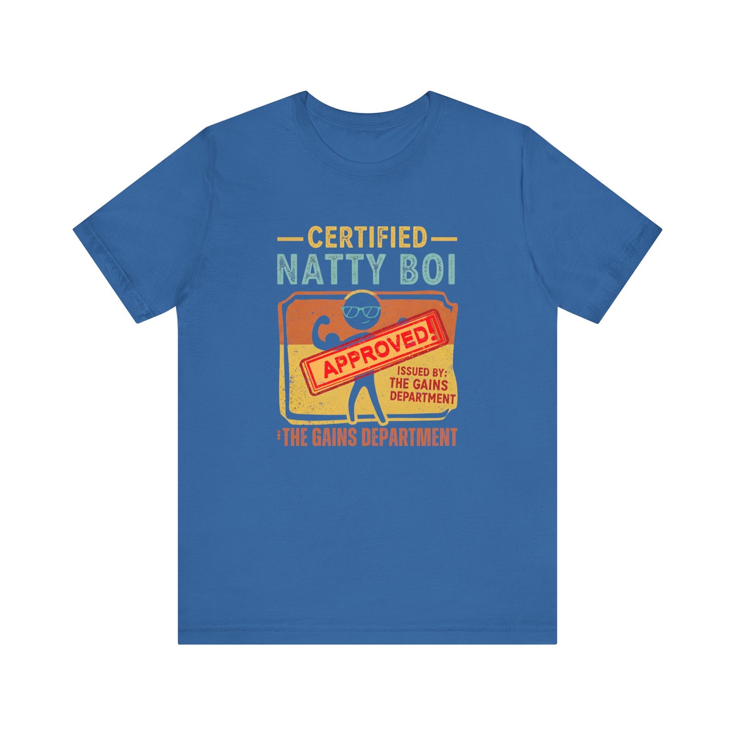 Certified Natty Boi Tee - Funny Fitness T-Shirt for Gym Lovers