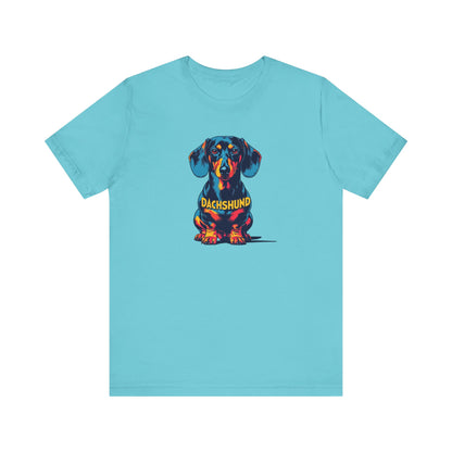 Colorful Dachshund T-Shirt | Cute Wiener Dog Tee, Dog Lover Gift, Unisex Pet Owner Shirt
