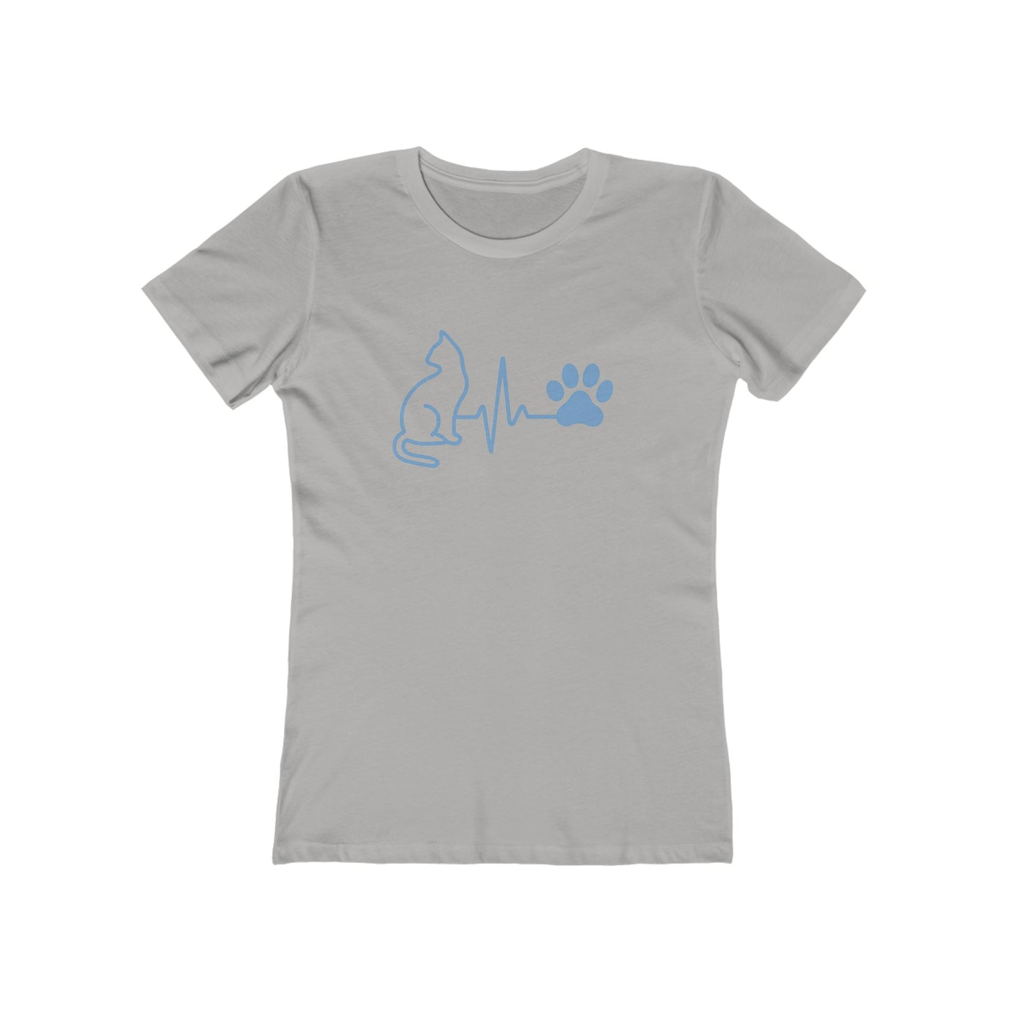 Cat & Dog Heartbeat T-Shirt | Women's Animal Lover Tee, Funny Pet Owner Gift