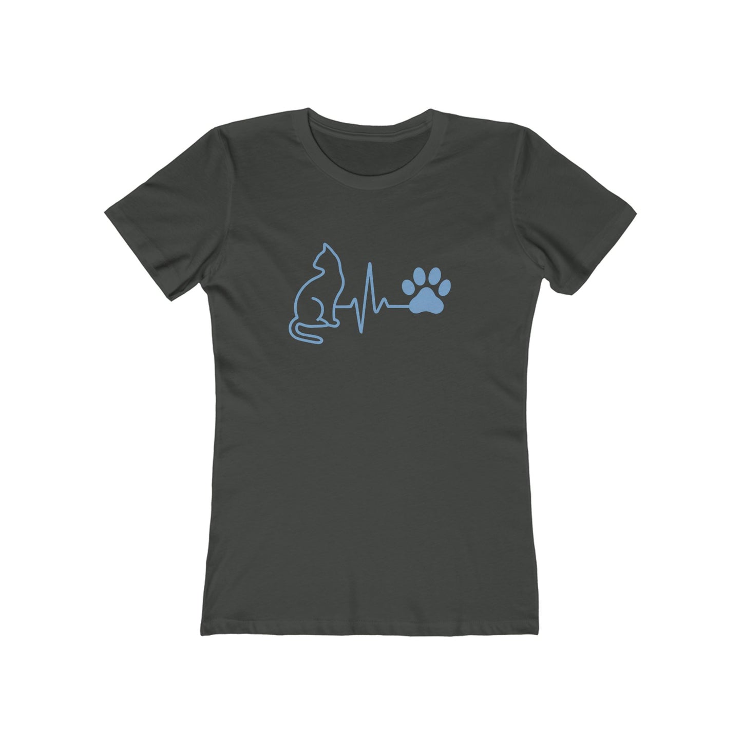 Cat & Dog Heartbeat T-Shirt | Women's Animal Lover Tee, Funny Pet Owner Gift