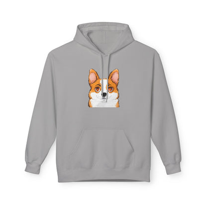 Corgi Hoodie, Corgi Face Pullover Cute Pembroke Welsh Corgi Hoodie for Dog Lovers