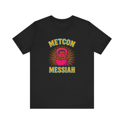 CrossFit Metcon Messiah T-Shirt | Funny Workout Tee, Unisex Fitness Gift for Lifters