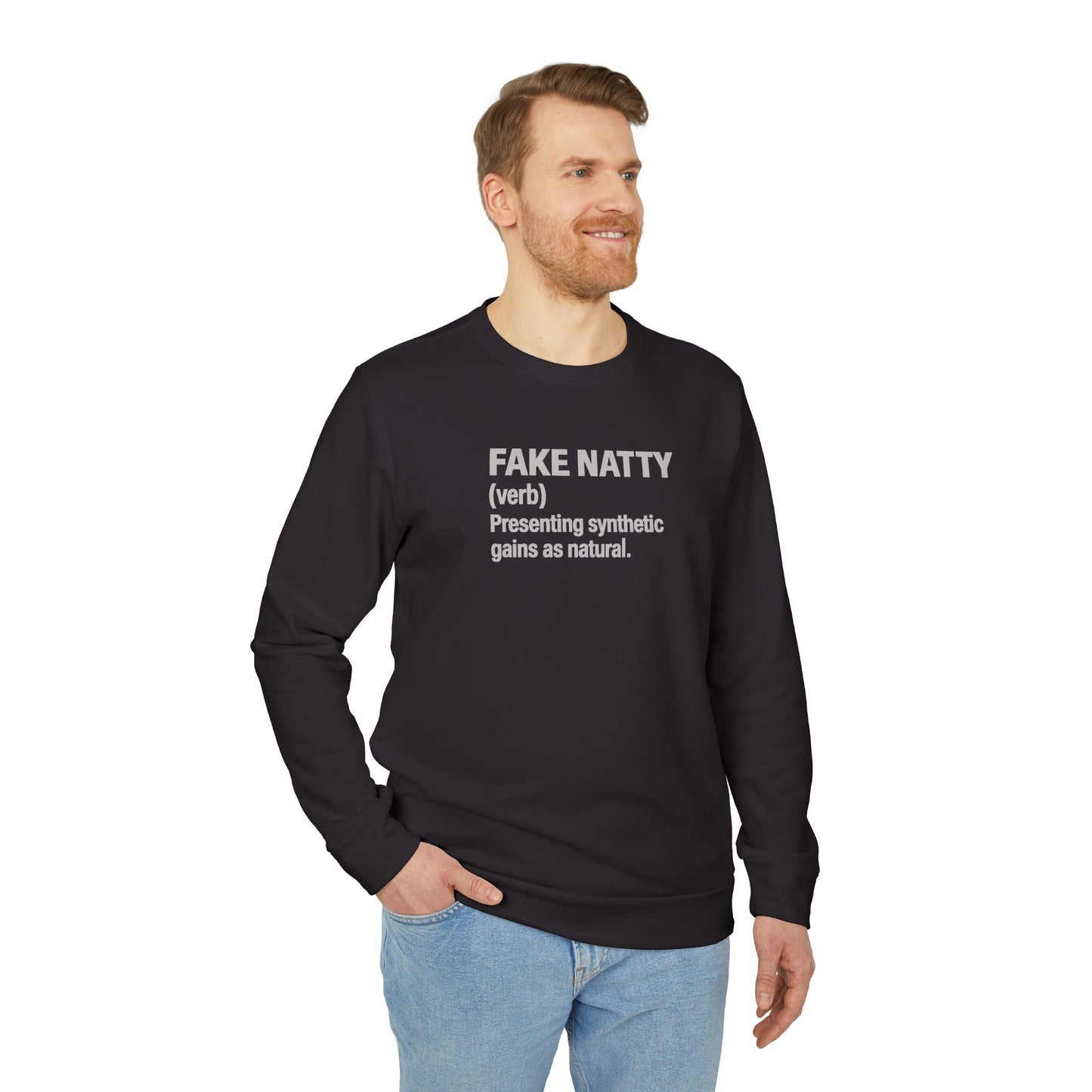 Adidas Fake Natty Crewneck | Gym Humor Sweatshirt