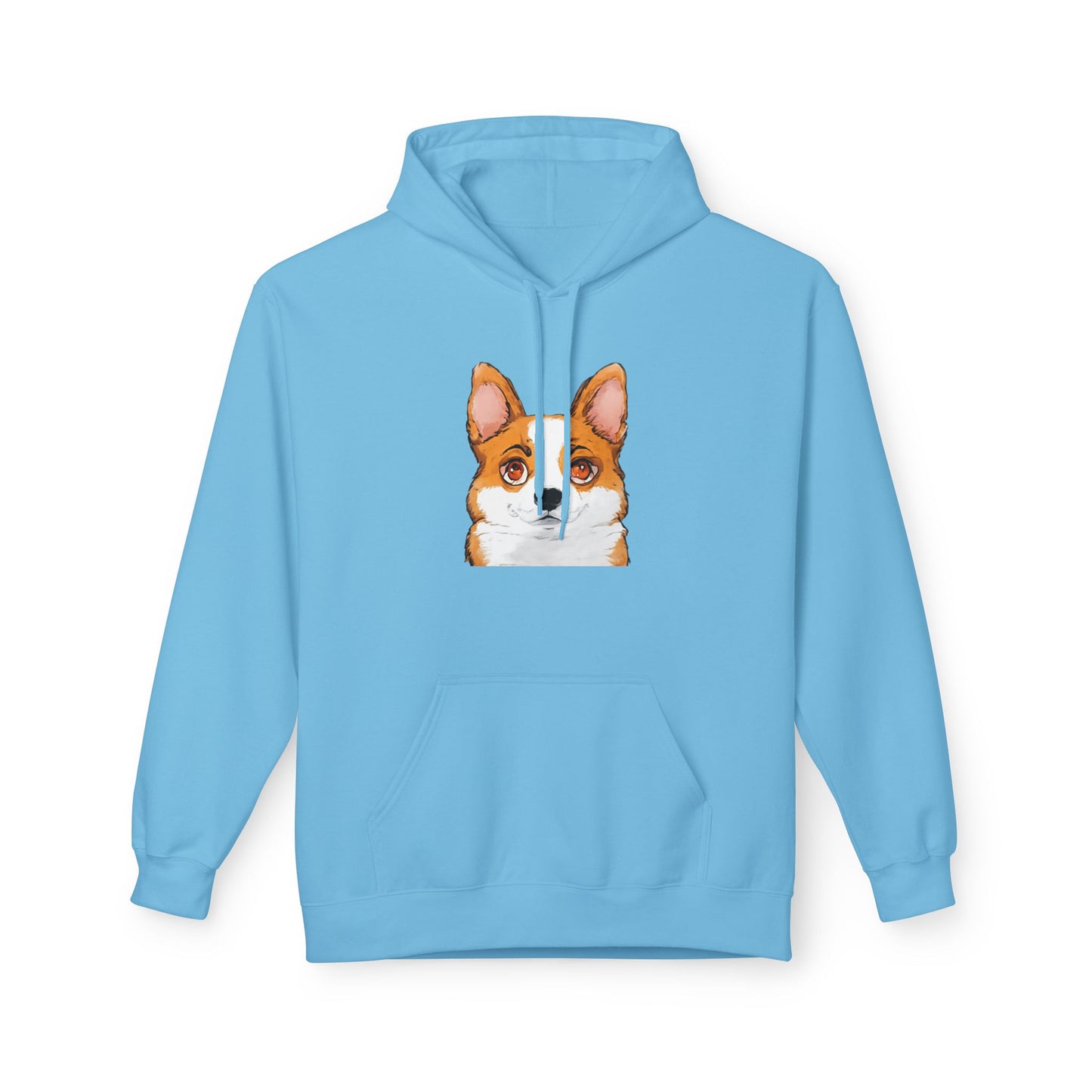 Corgi Hoodie, Corgi Face Pullover Cute Pembroke Welsh Corgi Hoodie for Dog Lovers