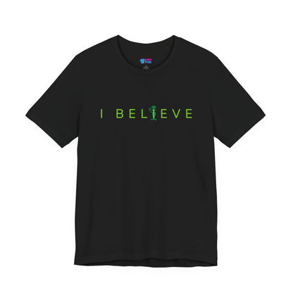 I Believe Minimalist Alien T-Shirt