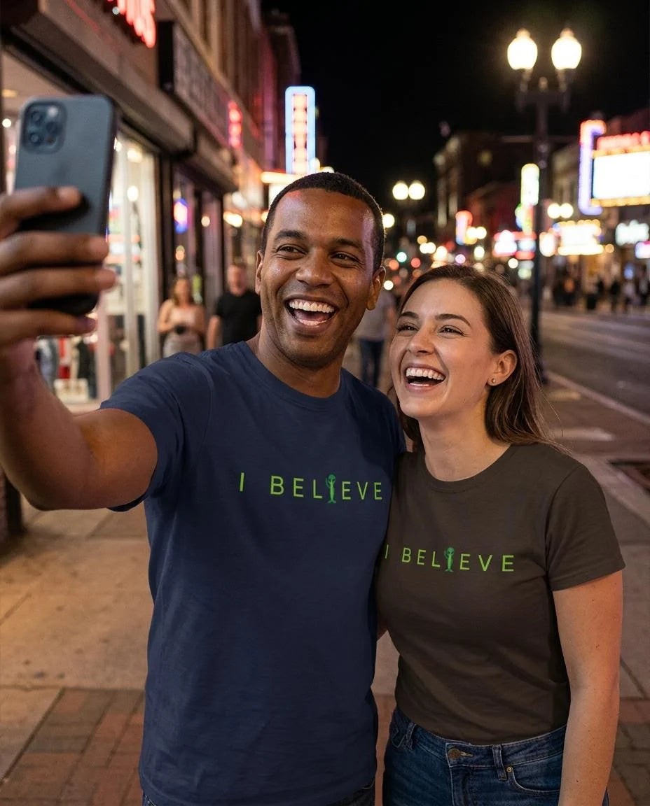 I Believe Minimalist Alien T-Shirt