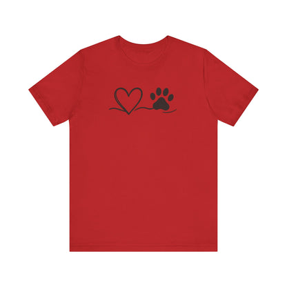 Pet Lover Heart T-Shirt | Unisex Dog Adoption Tee & Pet Owner Gift