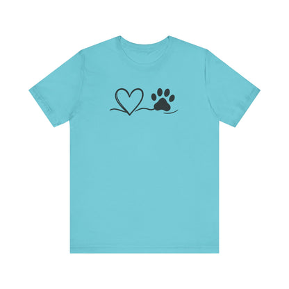 Pet Lover Heart T-Shirt | Unisex Dog Adoption Tee & Pet Owner Gift