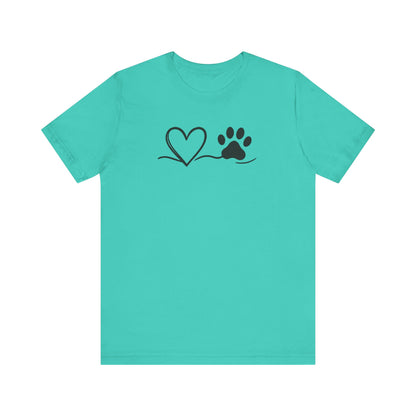 Pet Lover Heart T-Shirt | Unisex Dog Adoption Tee & Pet Owner Gift