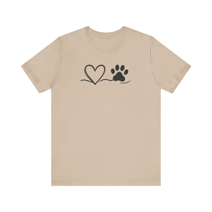 Pet Lover Heart T-Shirt | Unisex Dog Adoption Tee & Pet Owner Gift