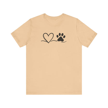 Pet Lover Heart T-Shirt | Unisex Dog Adoption Tee & Pet Owner Gift