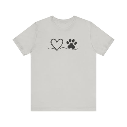 Pet Lover Heart T-Shirt | Unisex Dog Adoption Tee & Pet Owner Gift