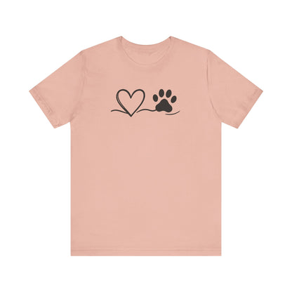 Pet Lover Heart T-Shirt | Unisex Dog Adoption Tee & Pet Owner Gift