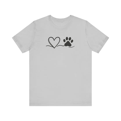 Pet Lover Heart T-Shirt | Unisex Dog Adoption Tee & Pet Owner Gift
