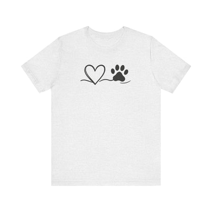Pet Lover Heart T-Shirt | Unisex Dog Adoption Tee & Pet Owner Gift