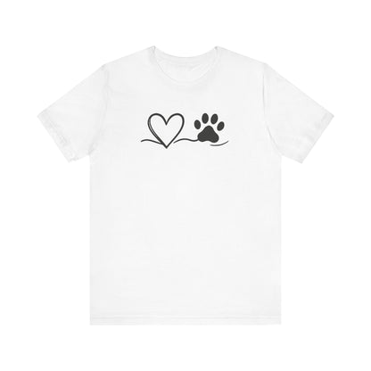 Pet Lover Heart T-Shirt | Unisex Dog Adoption Tee & Pet Owner Gift