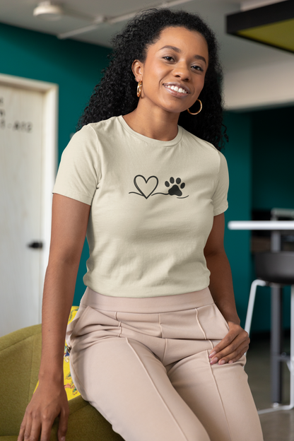 Pet Lover Heart T-Shirt | Unisex Dog Adoption Tee & Pet Owner Gift