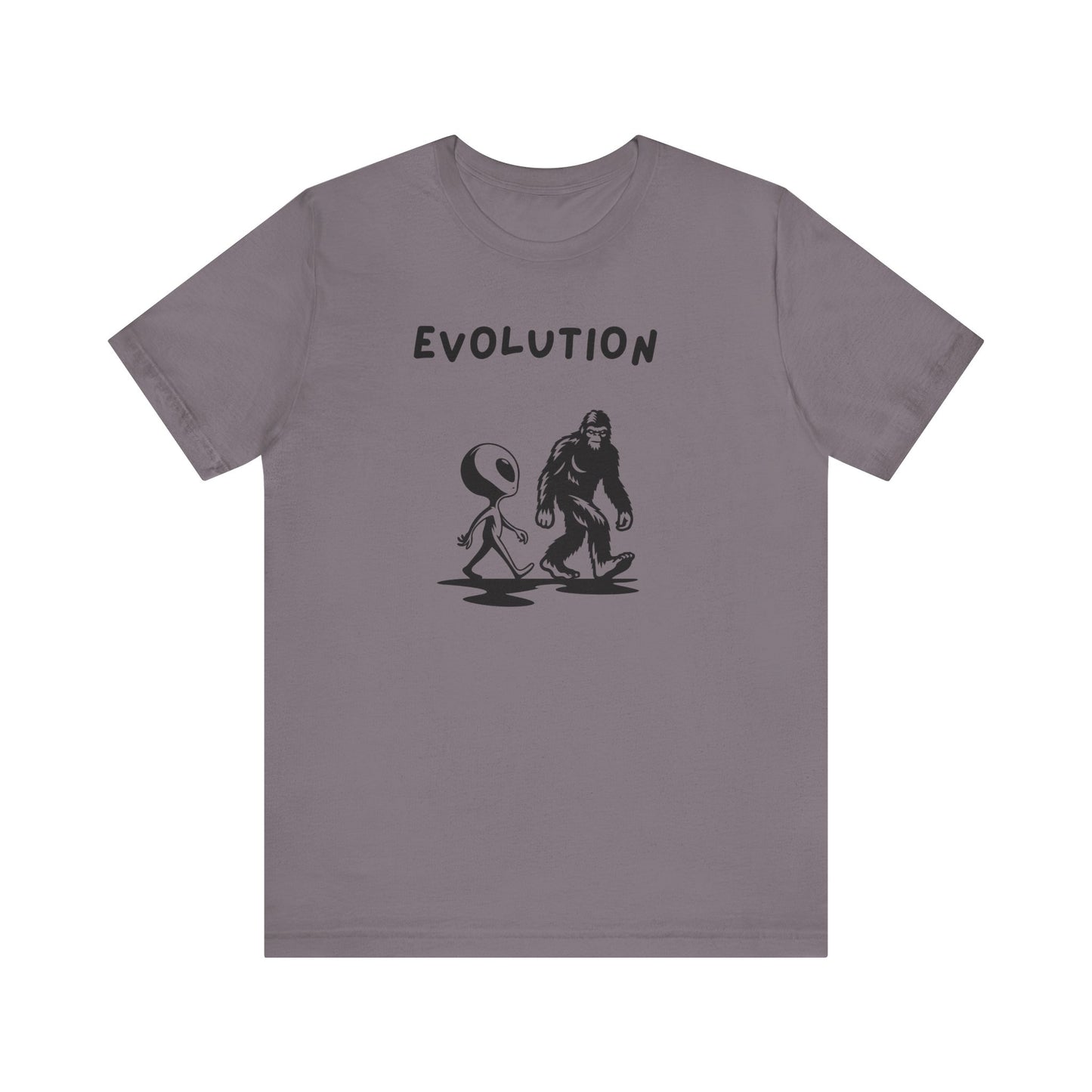 Bigfoot & Alien Evolution T-Shirt | Funny Sci-Fi & Cryptid Graphic Tee