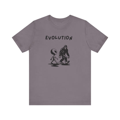 Funny Alien Evolution T-Shirt | Conspiracy Theory Graphic Tee, Unisex Sci-Fi Lover Gift