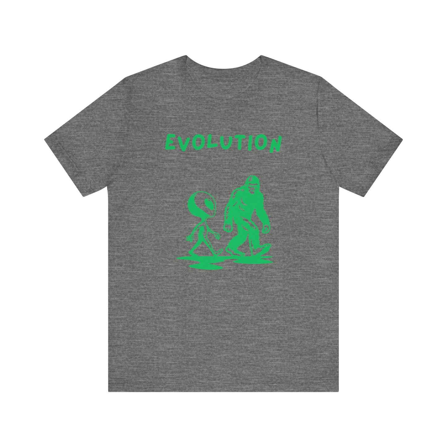 Bigfoot & Alien Evolution T-Shirt | Funny Sci-Fi & Cryptid Graphic Tee
