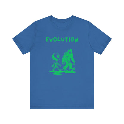 Funny Alien Evolution T-Shirt | Conspiracy Theory Graphic Tee, Unisex Sci-Fi Lover Gift