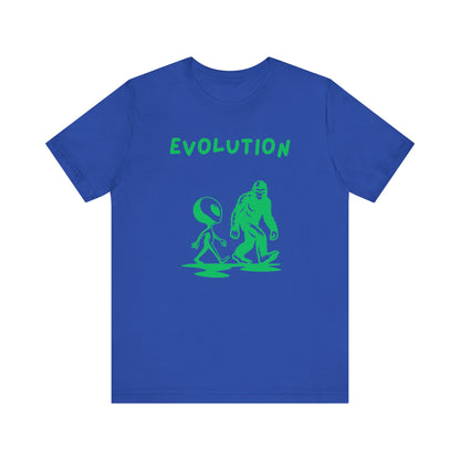 Funny Alien Evolution T-Shirt | Conspiracy Theory Graphic Tee, Unisex Sci-Fi Lover Gift
