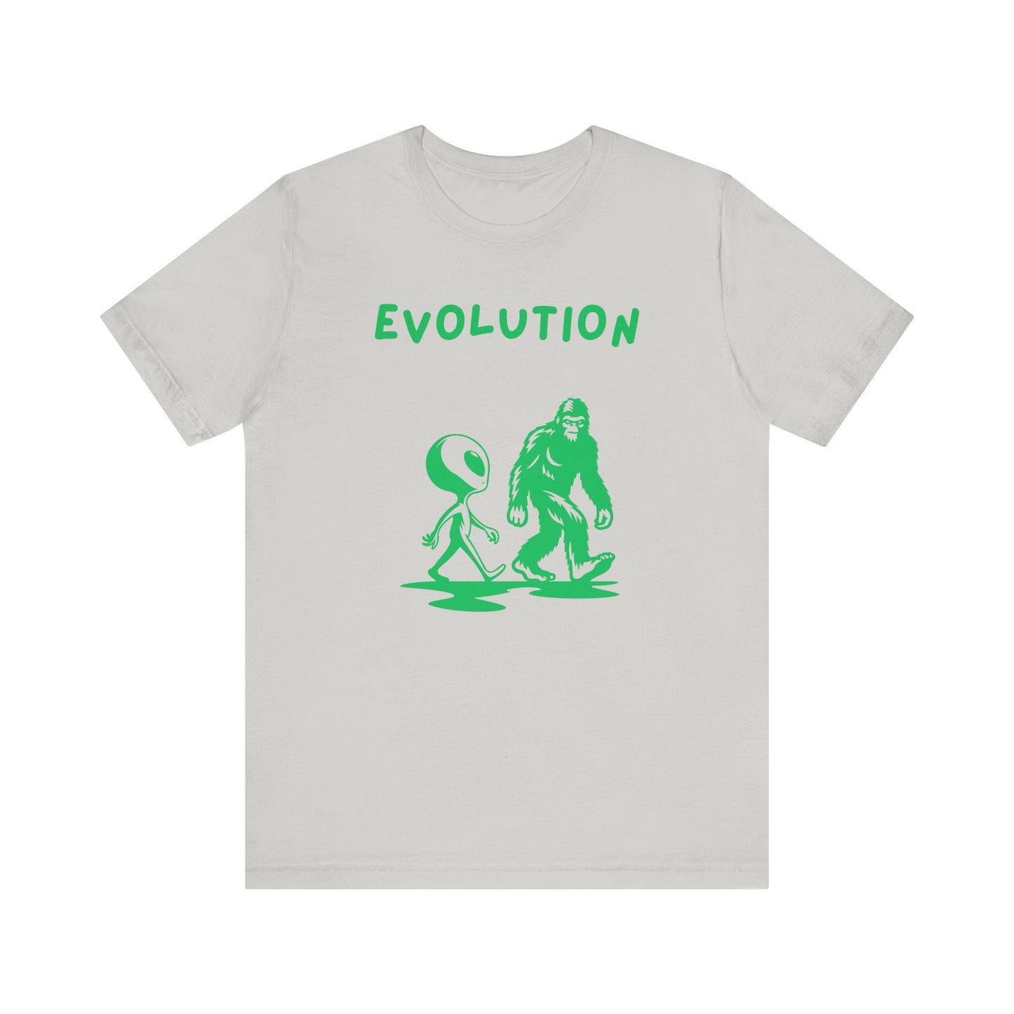 Bigfoot & Alien Evolution T-Shirt | Funny Sci-Fi & Cryptid Graphic Tee