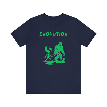 Funny Alien Evolution T-Shirt | Conspiracy Theory Graphic Tee, Unisex Sci-Fi Lover Gift