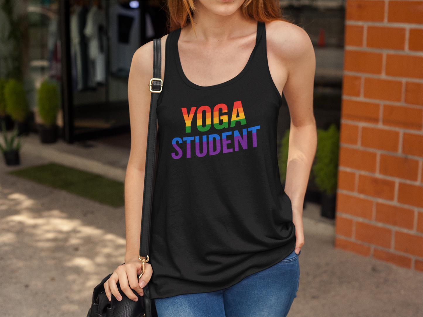 Rainbow Yoga Tank Top | Unisex Pride Fitness Tee, LGBTQ+ Apparel