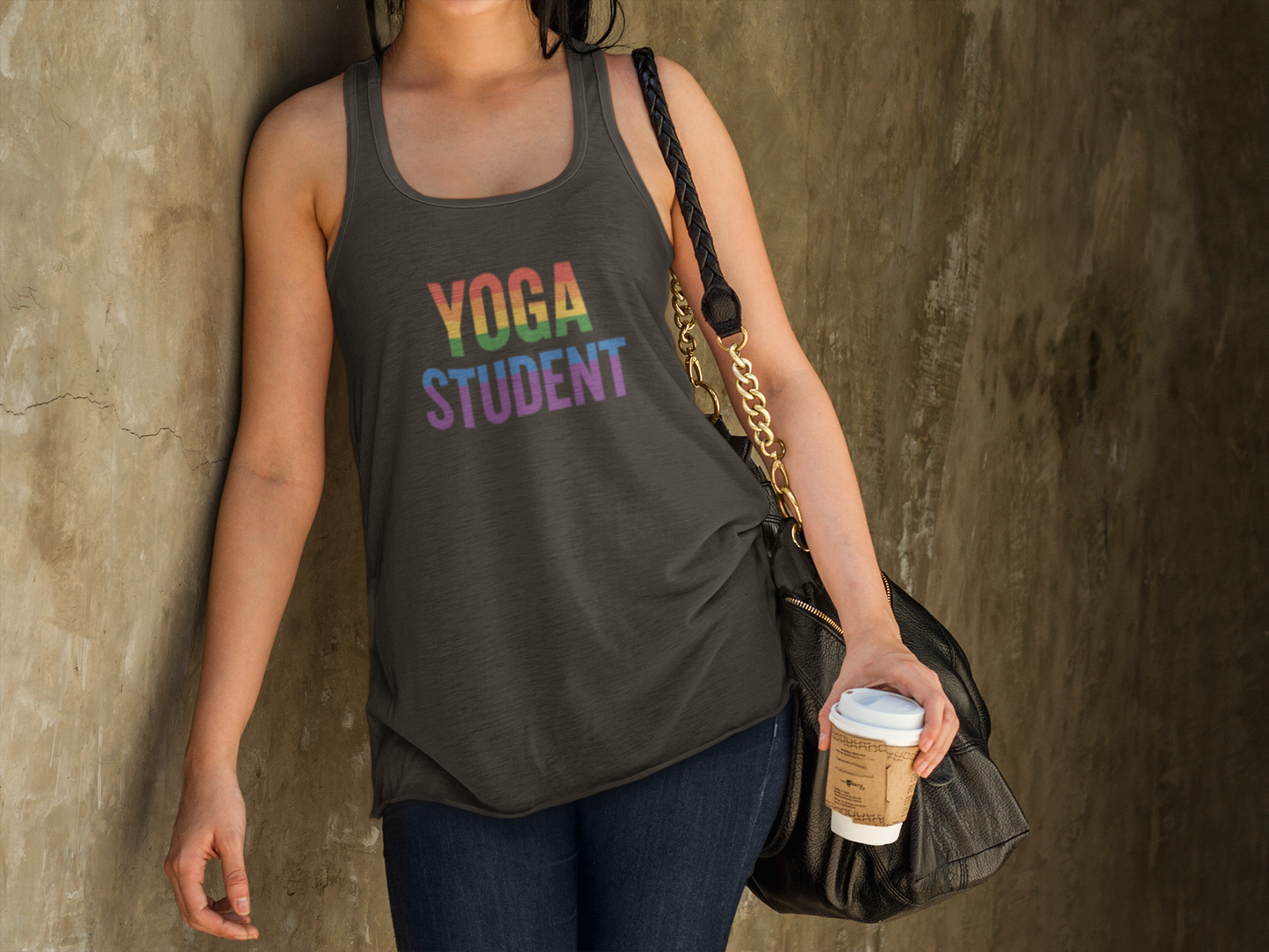 Rainbow Yoga Racerback Tank | LGBTQ+ Pride Activewear & Yoga Gift
