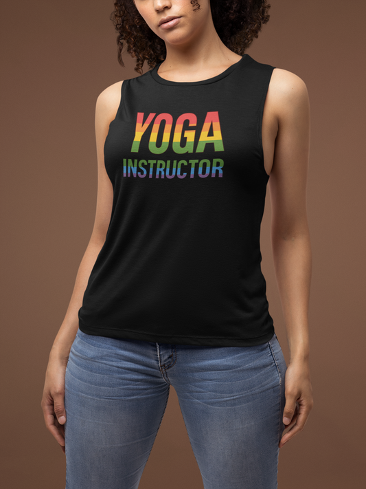 Colorful Pride Yoga Muscle Tank Top | Women's Activewear & Fitness Gift