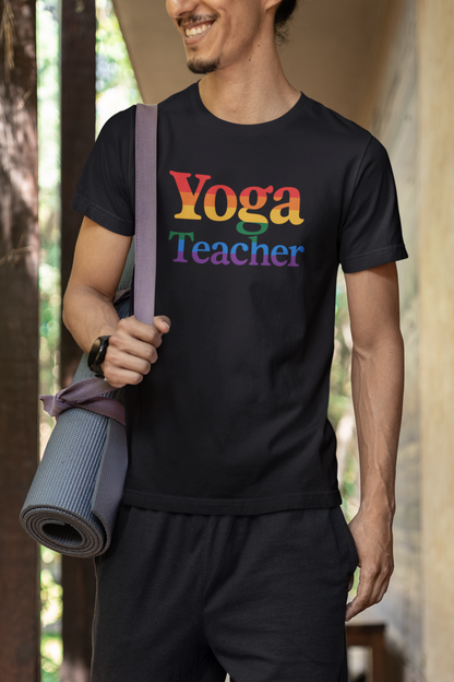 Pride LGBTQ Yoga Teacher Tee: Unisex Yoga Instructor Gift