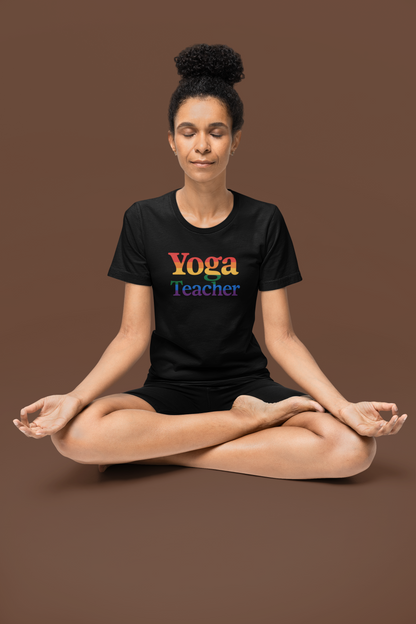 Pride LGBTQ Yoga Teacher Tee: Unisex Yoga Instructor Gift