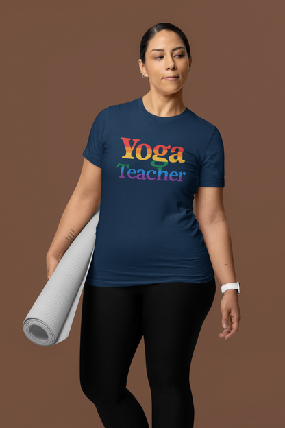 Pride LGBTQ Yoga Teacher Tee: Unisex Yoga Instructor Gift