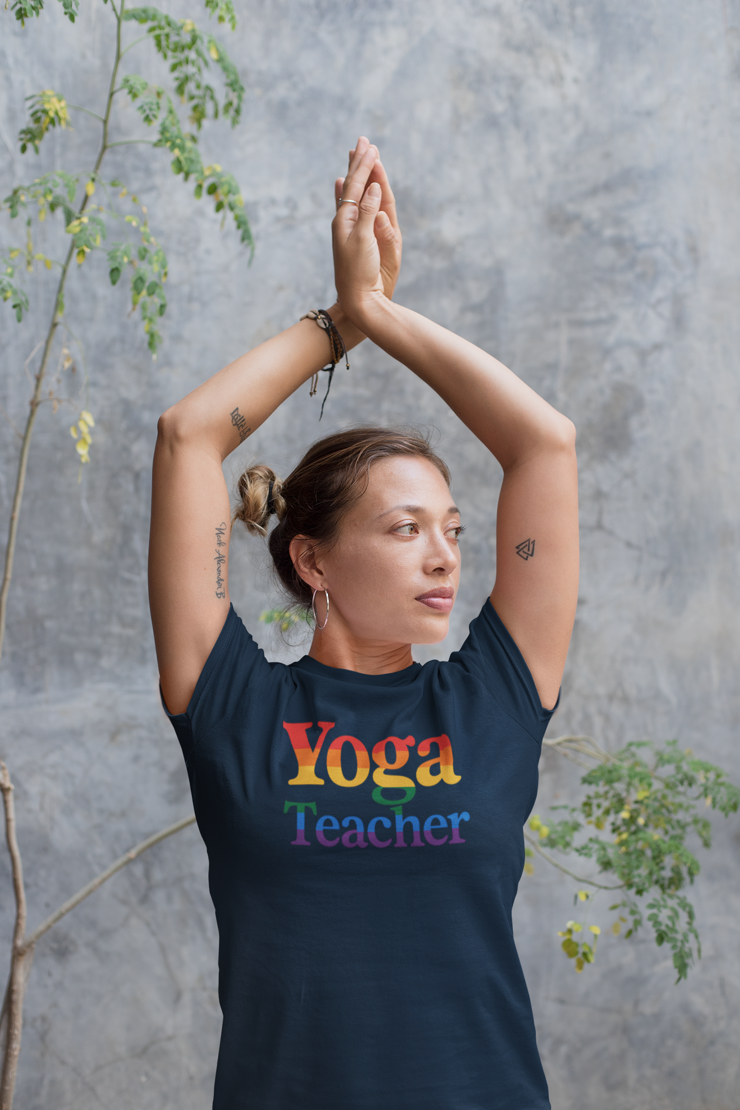Yoga Teacher Vibes" Pride T-Shirt | Women's Yogi Gift & LGBTQ+ Apparel