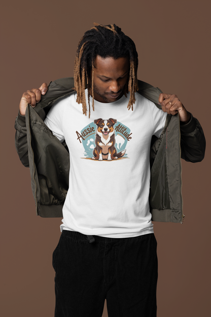 Aussie Attitude Australian Cattle Dog T-Shirt | Blue Heeler Dog Lover Gift, Unisex Pet Owner Tee