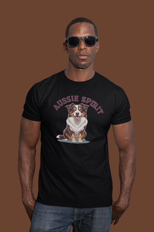Aussie Spirit Unisex Australian Cattle Dog Tee, Perfect for Dog Lovers, Gifts for Pet Owners, Casual Wear, Cute Animal Merch, Birthday & Holiday Gift